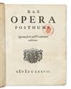 SPINOZA, BARUCH.  Opera posthuma.  1677